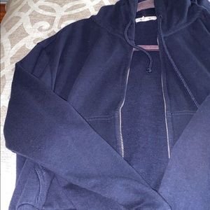 Blue zipper hoodie